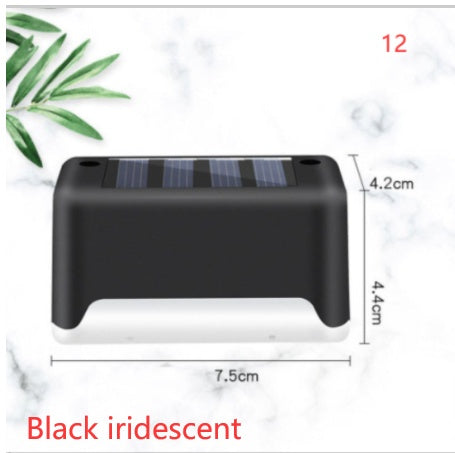 Solar LED Outdoor Step & Fence Light | Warm White | Auto On/Off | Waterproof | 75×44×42mm | European Style | Deck, Stairs, Garden & Pathway | 1–20pc Packs | Black & Brown