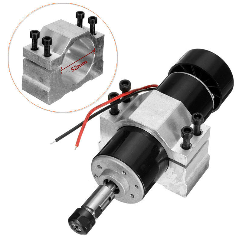 500W Air-Cooled CNC Spindle Motor & Speed Controller | 12-100VDC, 2000-12000 RPM, PCB Engraving & Drilling