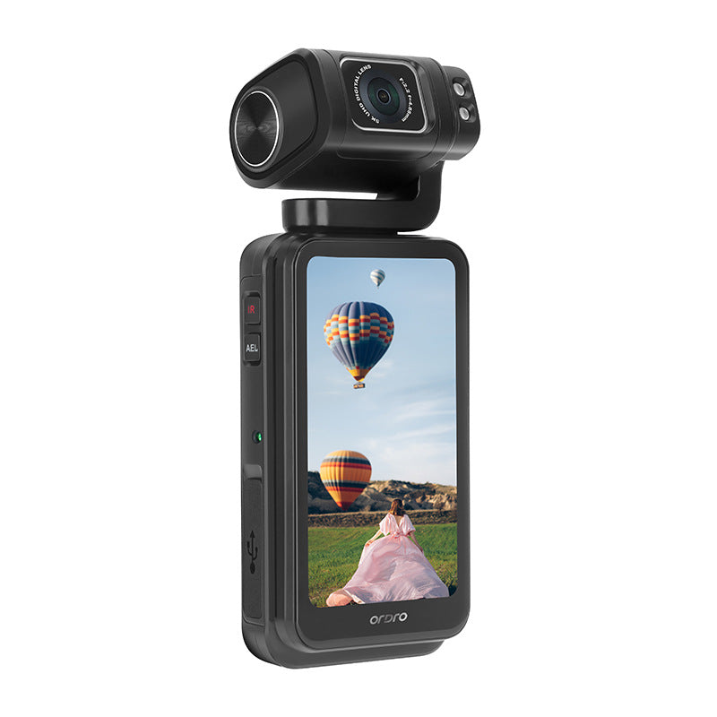 M3 Pocket Camera – 1080p HD, 3.5" 180° Flip Touch Screen & MicroSD Storage