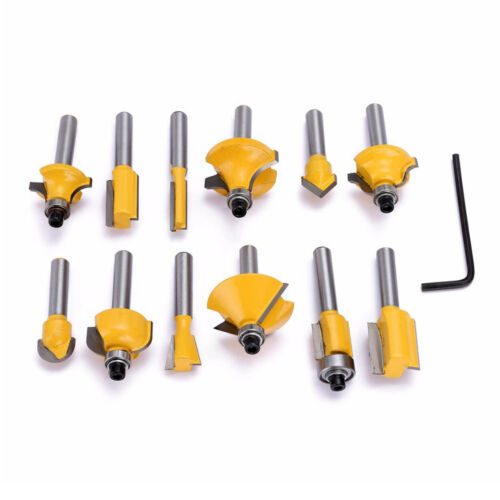 100-Piece 1/4" Shank Carbide Router Bit Set | Coated Woodworking Milling Cutters, Aluminum Storage Box