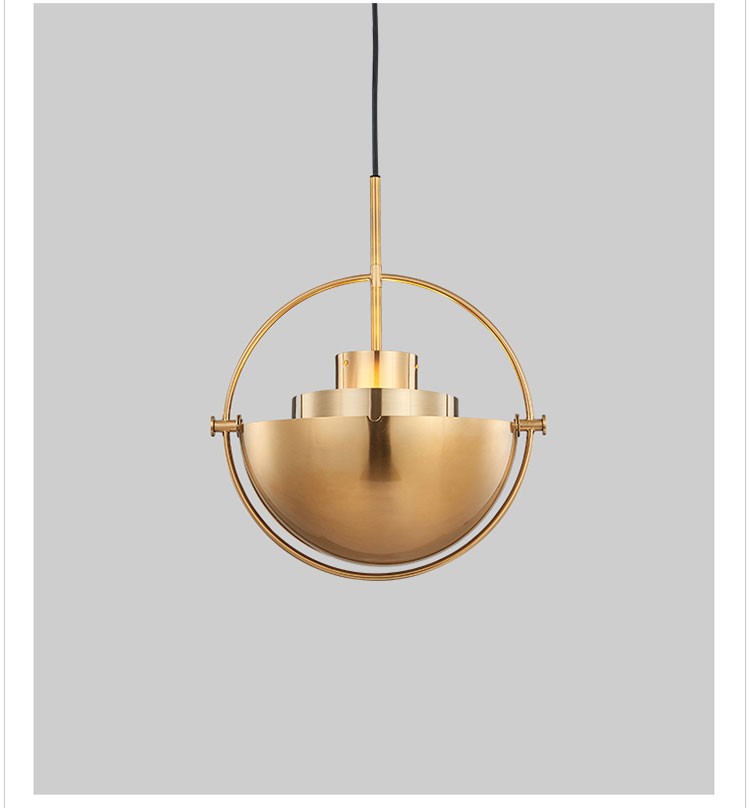 Chrome-Plated Zinc Alloy Half-Circle LED Chandelier | 4 Colours, 111-240V, 10-15㎡, Bedroom & Dining Room