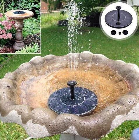 Solar-Powered Garden Fountain Pump | 1.5W | 210L/h | 4 Nozzles | Brushless Motor | 10,000hr+ | Bird Bath, Pond & Garden | 1–4pc & Bulk Sets