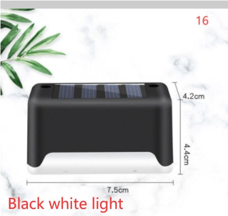 Solar LED Outdoor Step & Fence Light | Warm White | Auto On/Off | Waterproof | 75×44×42mm | European Style | Deck, Stairs, Garden & Pathway | 1–20pc Packs | Black & Brown