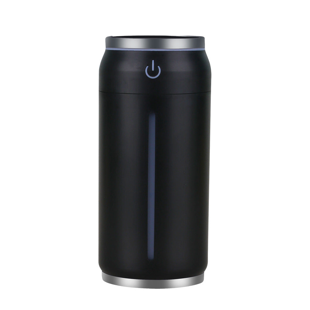 Car Humidifier | 220ml USB Aroma Diffuser | Mini Light & Fan | 2 Cotton Filters | ABS+PP | Black, Green & Pink
