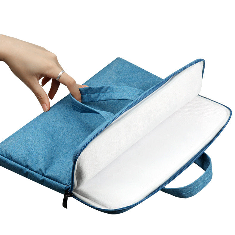Suit Fabric Laptop Sleeve with Soft Handle | Space Cotton & Plush Lining | 11.6–15.6" | MacBook & Laptop | 6 Colours