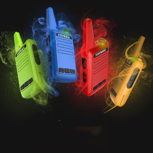 Portable Walkie-Talkie Two-Way Radio | 16CH | 1–3km | LED Flashlight | USB Charge | 240hr Standby | 8 Colours