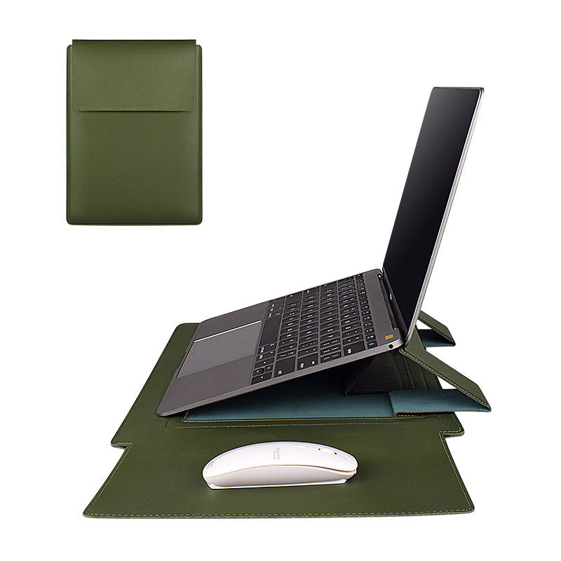 PU Leather Laptop Sleeve & Inner Bag | 13.3", 14.1", 15.4" | Multiple Colors | Bracket Style