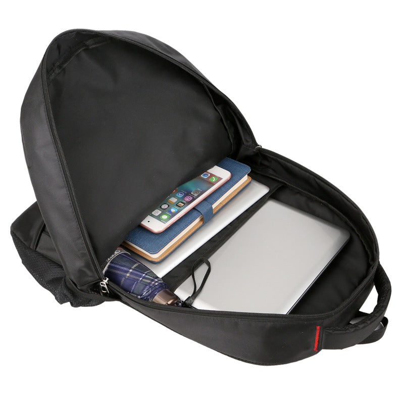15" Oxford Cloth Anti-Theft Laptop Backpack | Camera Slot | Hidden Zipper | Breathable & Shockproof | 31×47×16cm | Black