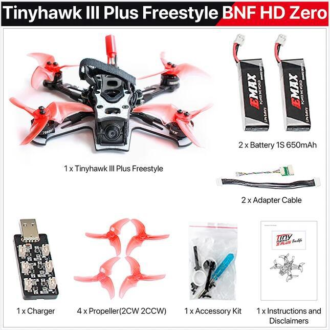 Tinyhawk III Plus Freestyle HD FPV Drone | ELRS 2.4G with Transporter II Goggles