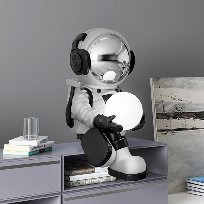 Galaxy Astronaut Night Light Ornament | 59x30cm, 6 Colour Styles, Glass Steel, Home Decor & Gift