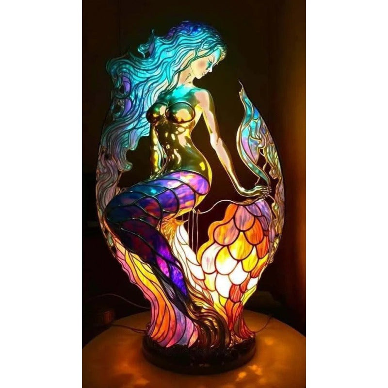 3D Resin Animal Decorative Night Light | Handcrafted | 20 Designs | Small 15cm & Large 22cm | USB | Unicorn, Owl, Dragon, Mermaid & More | Home Decor Gift