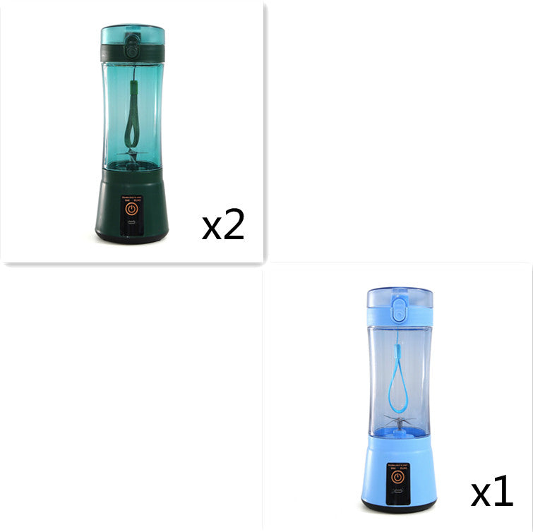 380ml USB Rechargeable Portable Personal Blender | 2000mAh, Food-Grade PC, Dual Safety Protection, Blue, Green, Pink & Yellow