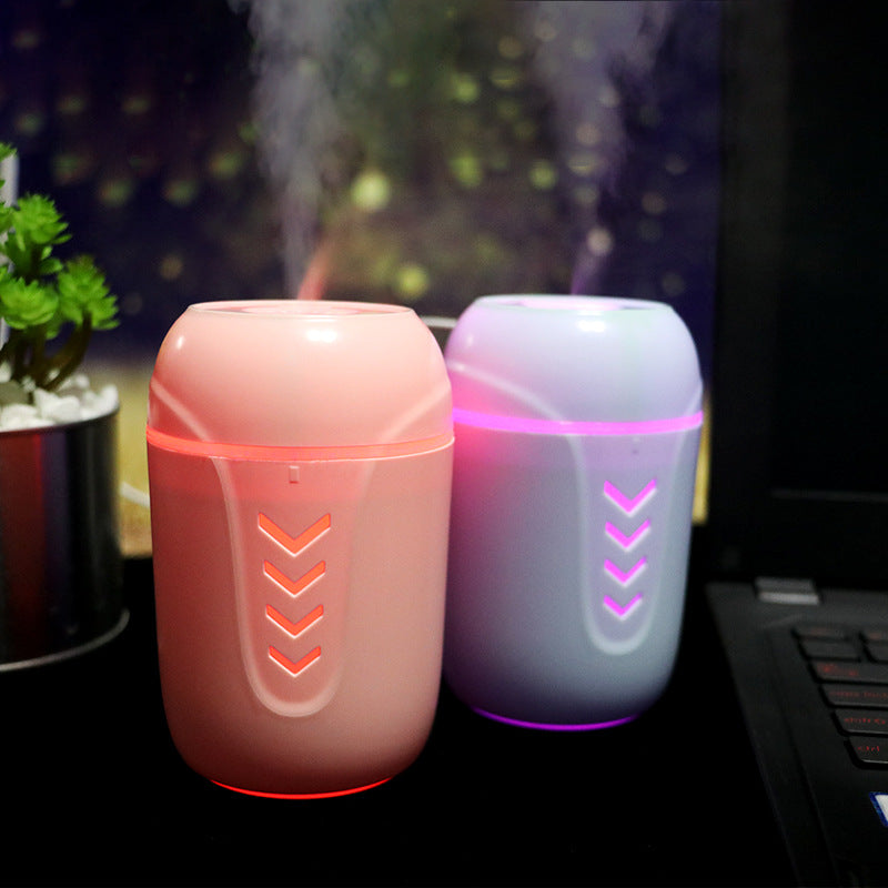 X3 USB Aromatherapy Humidifier | 200ml | USB & AC | Mechanical | Columnar | Portable Car & Desktop | Blue, Pink & White