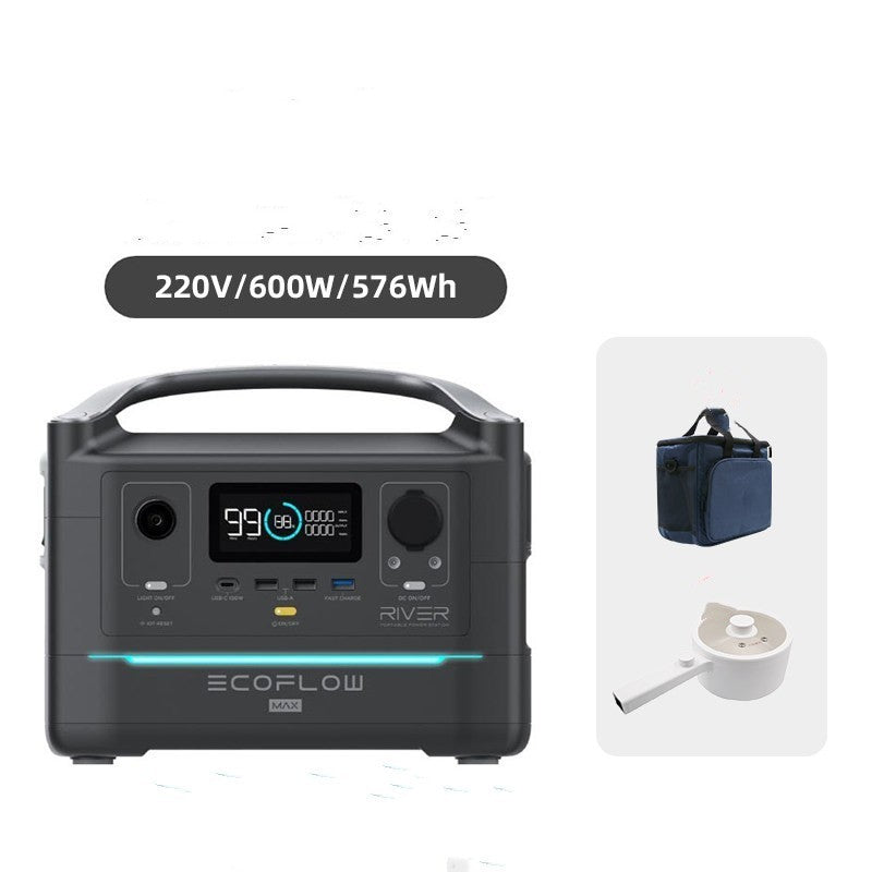 EcoFlow RIVER Pro 720Wh Portable Power Station | 600W AC, Solar & Car Charging