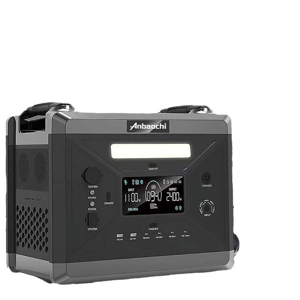 2400W Portable Power Station | 675,000mAh, 6000 Cycles & Multi-Protection (US Plug)