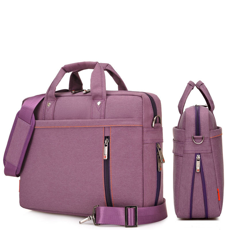 Multi-Functional Nylon Laptop Bag & Briefcase | 9 Compartments | 13"-17" | Shoulder Crossbody | 6 Colors
