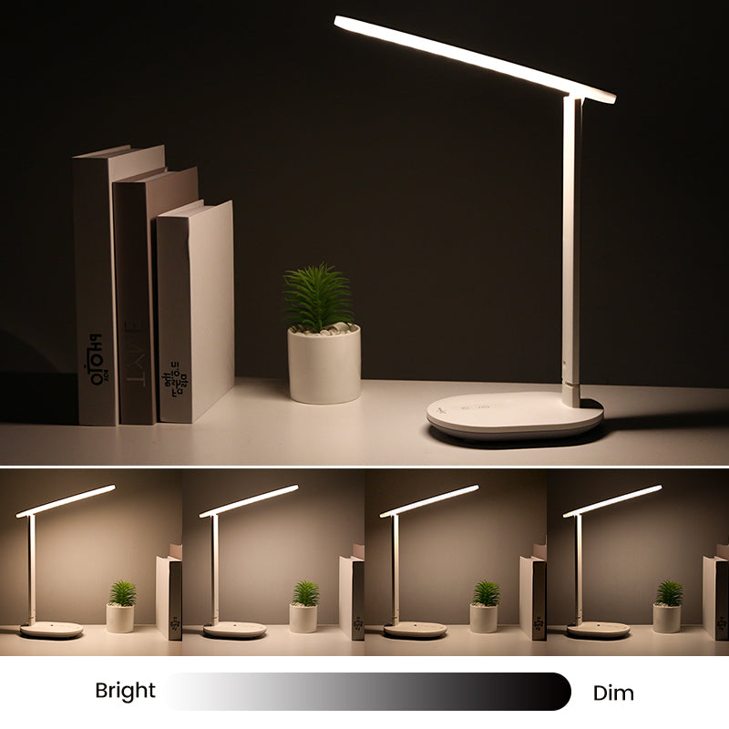 LED Touch Table Lamp | Built-in Rechargeable Battery, Touch Switch | Modern Minimalist Design | White