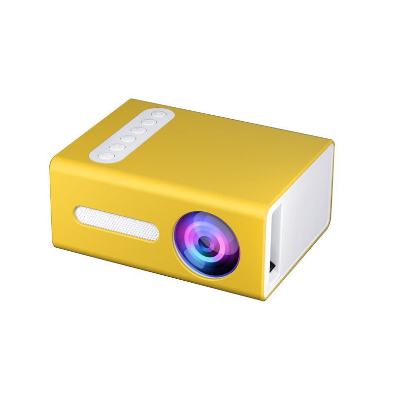 T300 Mini LED Projector | 1080P Input | 25 ANSI | 16–100” | HDMI/USB/AV | 4:3 & 16:9 | Manual Focus | Black, Blue & Yellow | AU/EU/UK/US