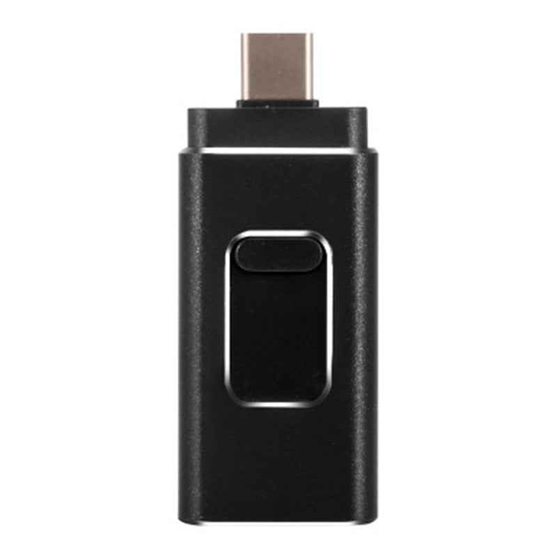 4-in-1 USB Flash Drive – iPhone Lightning, USB-C, USB-A & Micro USB | 8G–1TB | Black, Gold, Silver & Rose Gold