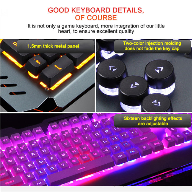 RGB Gaming Keyboard with Phone Holder & Pen Slot | 16 Backlight Modes | Waterproof | USB 2.0 | 0.1ms | Windows & Android | Black & White