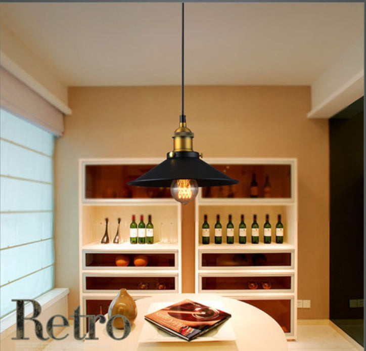American Countryside Iron Chandelier | LED | Push Button | 22–36cm | 4W, 40W & Shade-Only | Porch, Dining Room, Living Room & Bedroom