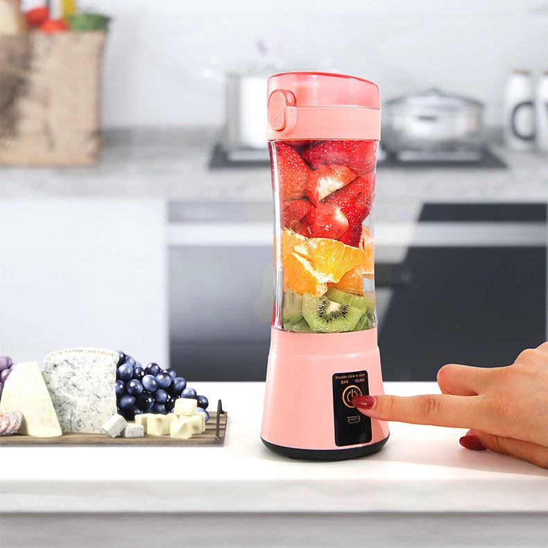 380ml USB Rechargeable Portable Personal Blender | 2000mAh, Food-Grade PC, Dual Safety Protection, Blue, Green, Pink & Yellow