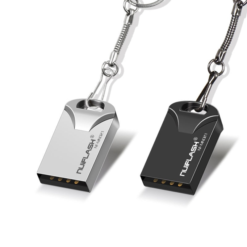 Mini USB Flash Drive | USB 2.0 | 4GB–128GB | Black & Silver | Solid State Storage