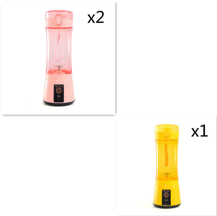 380ml USB Rechargeable Portable Personal Blender | 2000mAh, Food-Grade PC, Dual Safety Protection, Blue, Green, Pink & Yellow