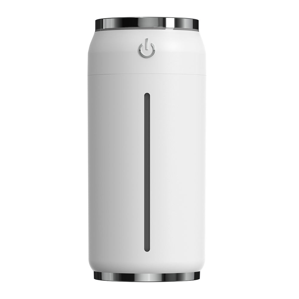 Car Humidifier | 220ml USB Aroma Diffuser | Mini Light & Fan | 2 Cotton Filters | ABS+PP | Black, Green & Pink