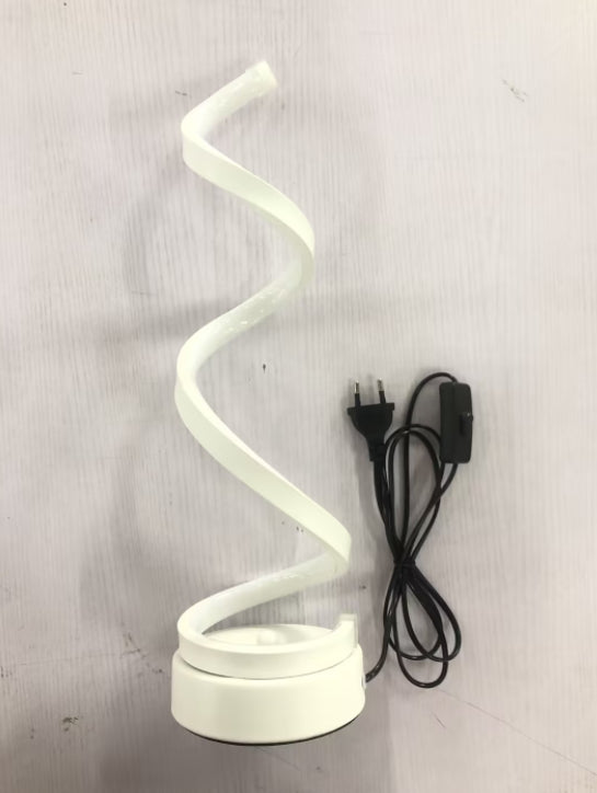 Modern LED Table Lamp | 24W | Metal Base & Acrylic Shade | Warm & White Light | Remote Dimming | D125×H450mm | 110–240V | Gold & White