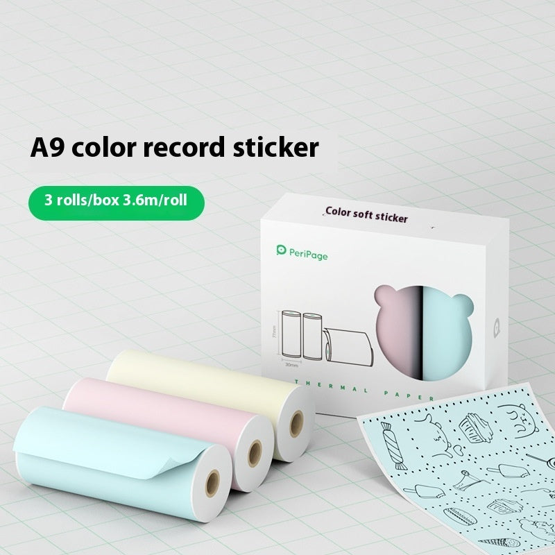 Peripage Mini Bluetooth Thermal Printer | No Ink | Photos, Labels & Stickers | 79×42×79mm | iOS & Android | Blue, Pink, Red & White | Printer & Paper Bundles
