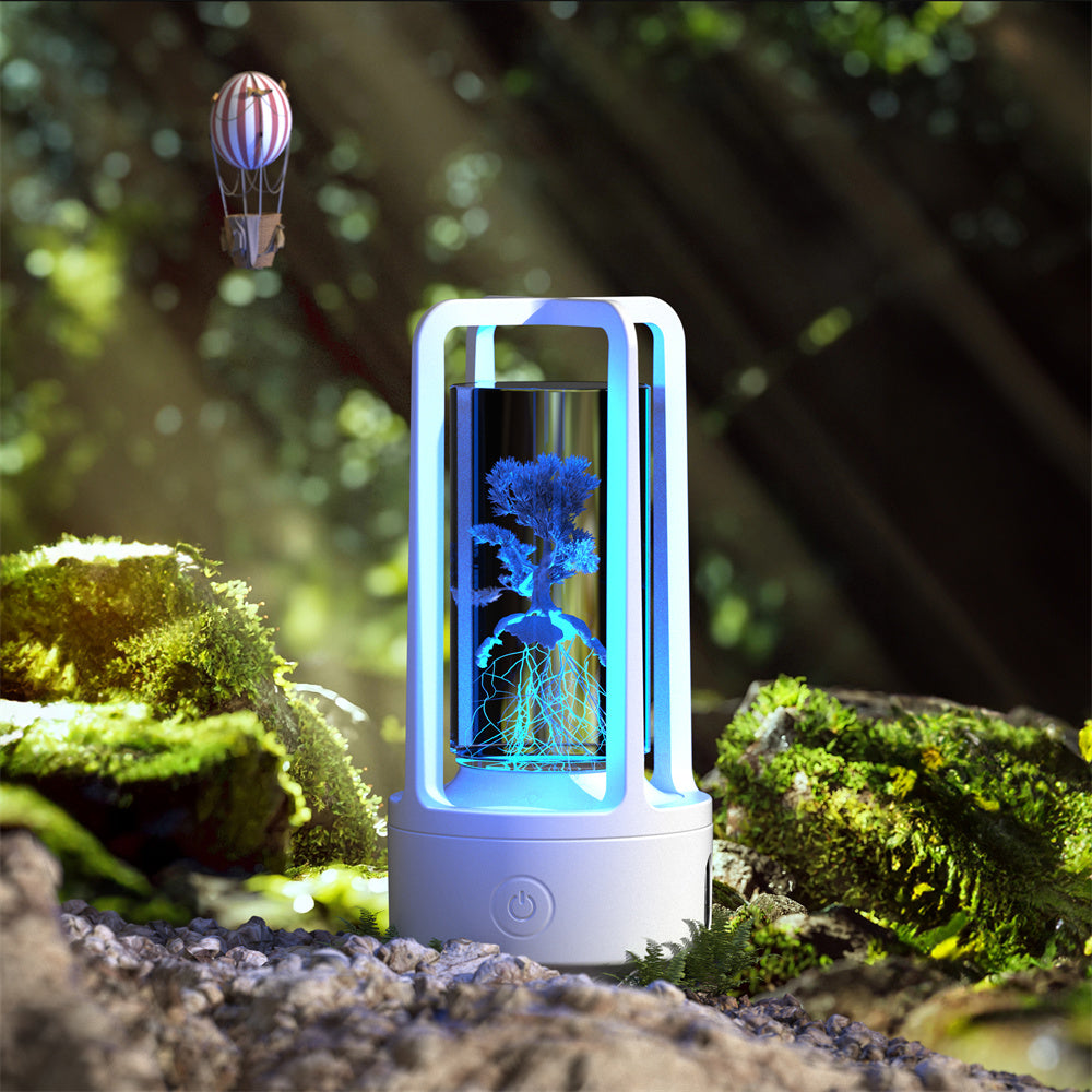 2-in-1 Bluetooth Speaker & LED Night Lamp | Acrylic & Crystal | Touch Sensor | 2,500mAh | 5W | Wireless Charging | 13 Motifs | Black & White | Valentine's Day Gift | Home & Party Decor