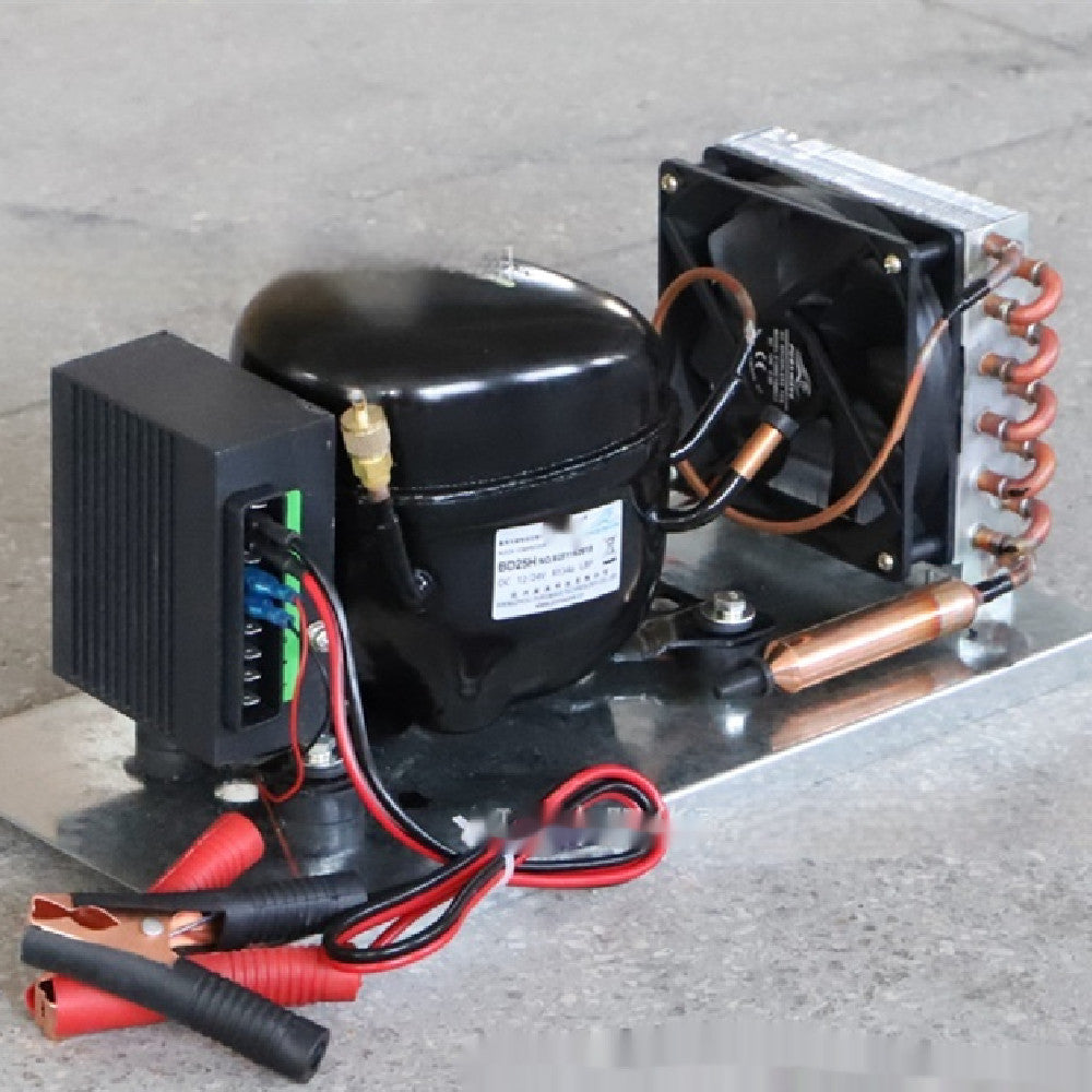 BD25HC Miniature Air-Cooled Refrigeration Compressor | R134a, 12V/24V, RV, Car Fridge & Solar Freezer