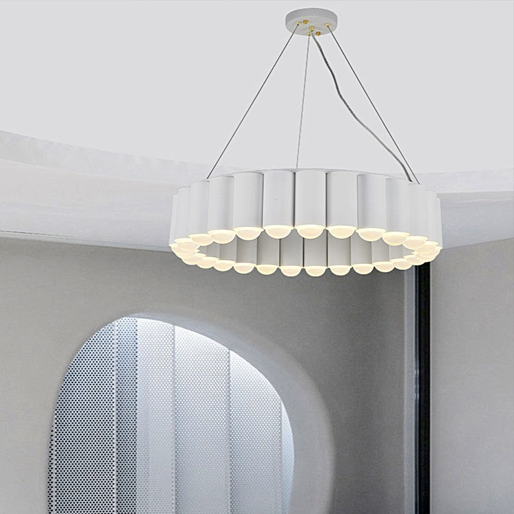 Nordic Electroplated Fish-Shape LED Pendant Chandelier | 3 Sizes, 4 Finishes, PMMA Shade, 111-240V, Warm White