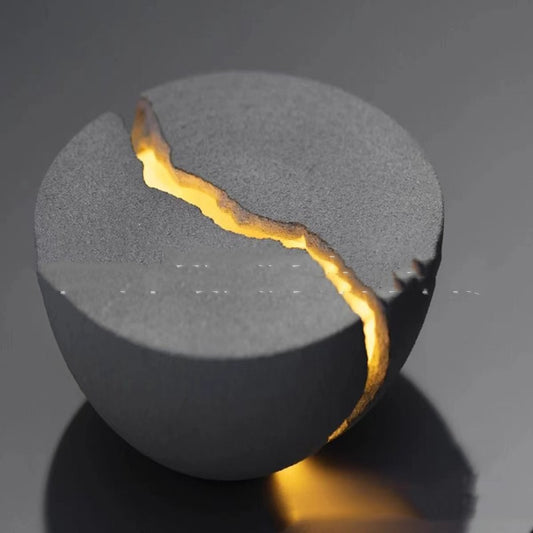 Modern Minimalist Resin Natural Sand LED 4000K Bedside Table Lamp | 130×70mm, ≤36V, US Plug