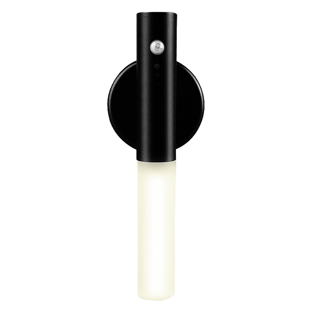 PIR Motion Sensor LED Night Light | Magnetic Wood Base | USB Rechargeable | 4m Detection | Warm White | Ash & Walnut