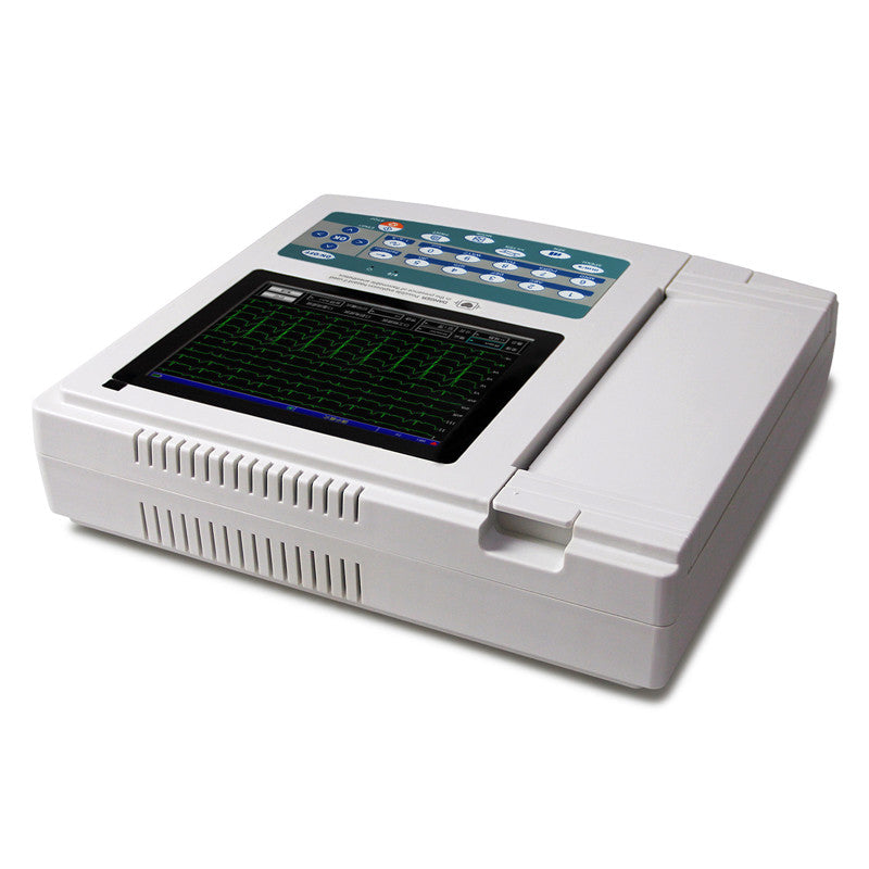 ECG1200G 12-Channel 12-Lead ECG Machine | Touch Screen, PC Software & Thermal Printer