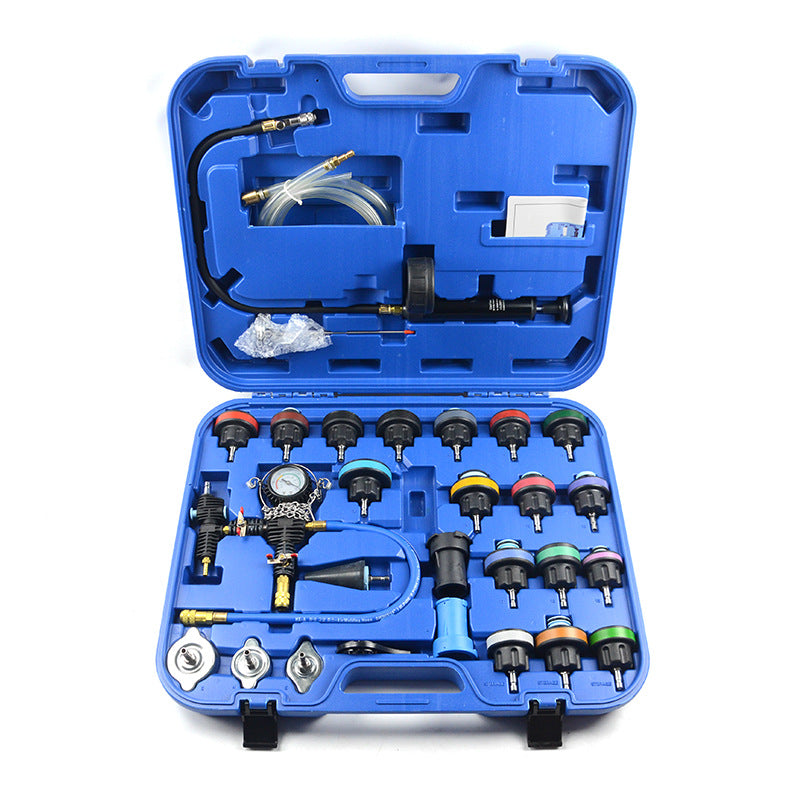 28-Piece Master Cooling System Radiator Pressure Tester | Vacuum Purge & Refill Kit, Auto Repair