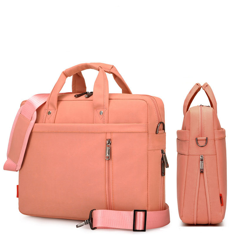 Multi-Functional Nylon Laptop Bag & Briefcase | 9 Compartments | 13"-17" | Shoulder Crossbody | 6 Colors