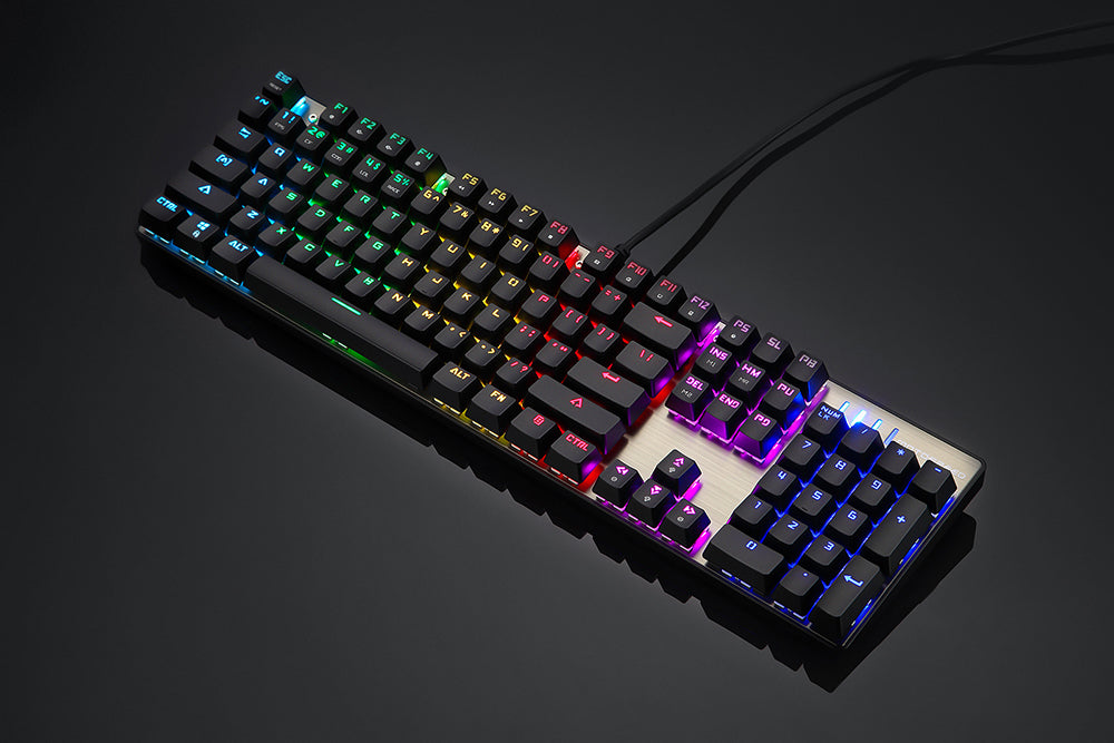 LEOPARD RGB Mechanical Keyboard | CK104 & CK61 | Blue & Red Switch | English & Russian Layout | 14 Lighting Modes
