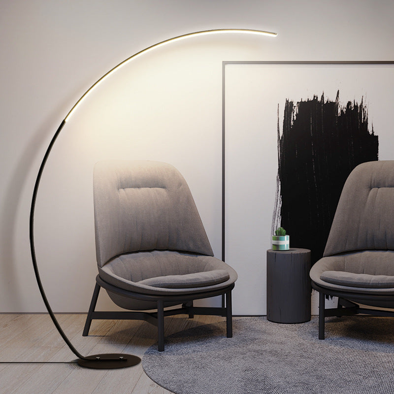 ZY-F1005 Modern Minimalist Aluminium LED Floor Lamp | 1200x1650mm, Safe ≤36V, Black & White, AU/EU/UK/US