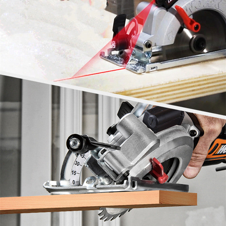 WX427 710W Electric Circular Saw | 0-45° Bevel, 46mm Cut Depth, TCT Blade, Woodworking Tool