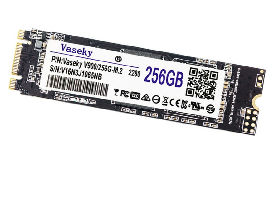 M.2 2280 256GB SATA SSD | NGFF Interface | 500MB/s Read & Write | TLC Flash | For Laptops & Desktops