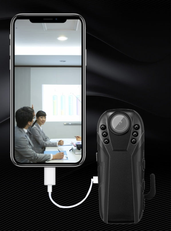 1080P HD Mini Body Camera | 125° Wide Angle, Night Vision, 18H Recording, Loop Record | 8G–64G