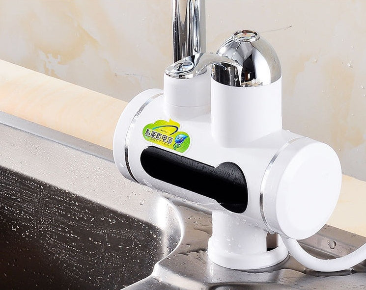 Instant Electric Hot Water Heater Faucet | 3000W | Stainless Steel Liner | CNC Auto | 0.04–0.6MPa | 55°C | Rotatable Single Handle | 50–80L/hr | 1.5kg | Kitchen & Bathroom