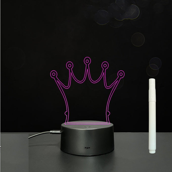 LED Acrylic Handwriting Message Board | 3W 5V USB | Touch & Remote | 16 Designs | Acrylic + ABS | Erasable Pen Included