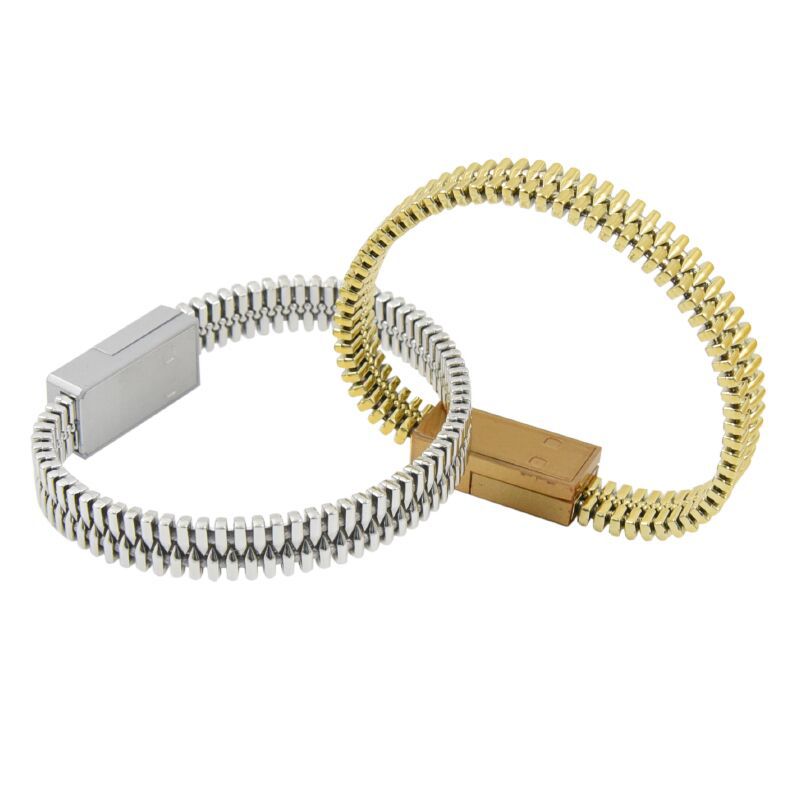 Bracelet Charging Cable | 20cm Lightning & Android | 2A Fast Charge | Wearable Wristband Data Cable