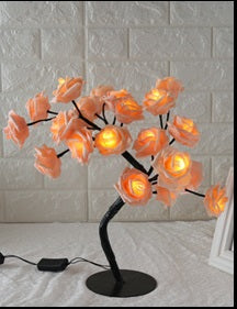 Decorative LED Flower Tree Lamp | Warm Light | 220V | Indoor & Window Decor | 8 Colour Combos | EU, US & USB | Gift