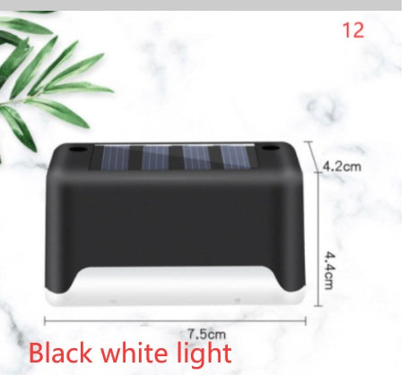 Solar LED Outdoor Step & Fence Light | Warm White | Auto On/Off | Waterproof | 75×44×42mm | European Style | Deck, Stairs, Garden & Pathway | 1–20pc Packs | Black & Brown