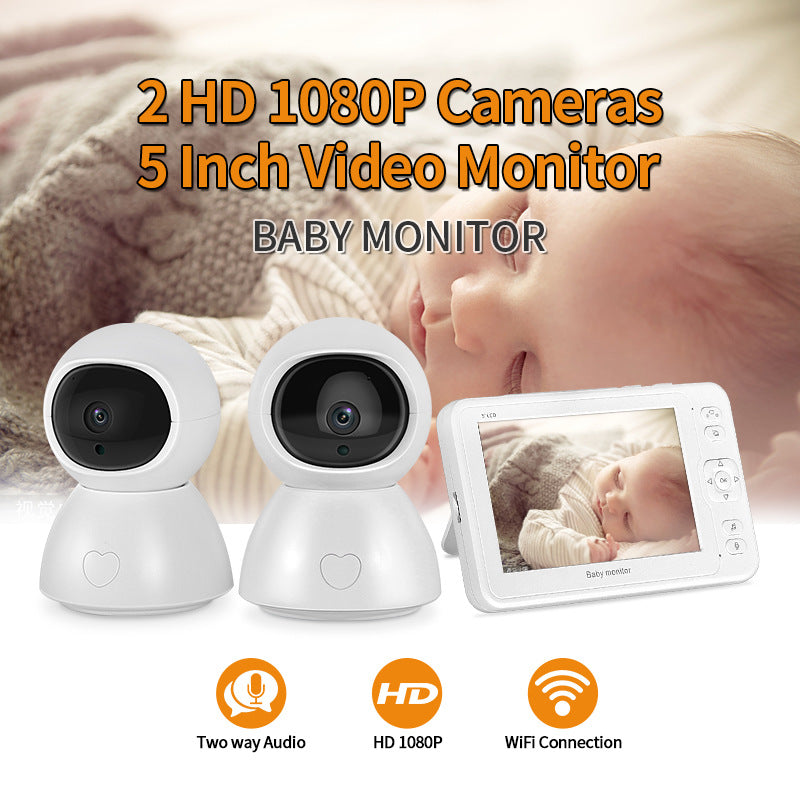1080p Baby Monitor & Network Camera | 100m Night Vision | Alarm | Auto Backlight | AU/EU/UK/US | White